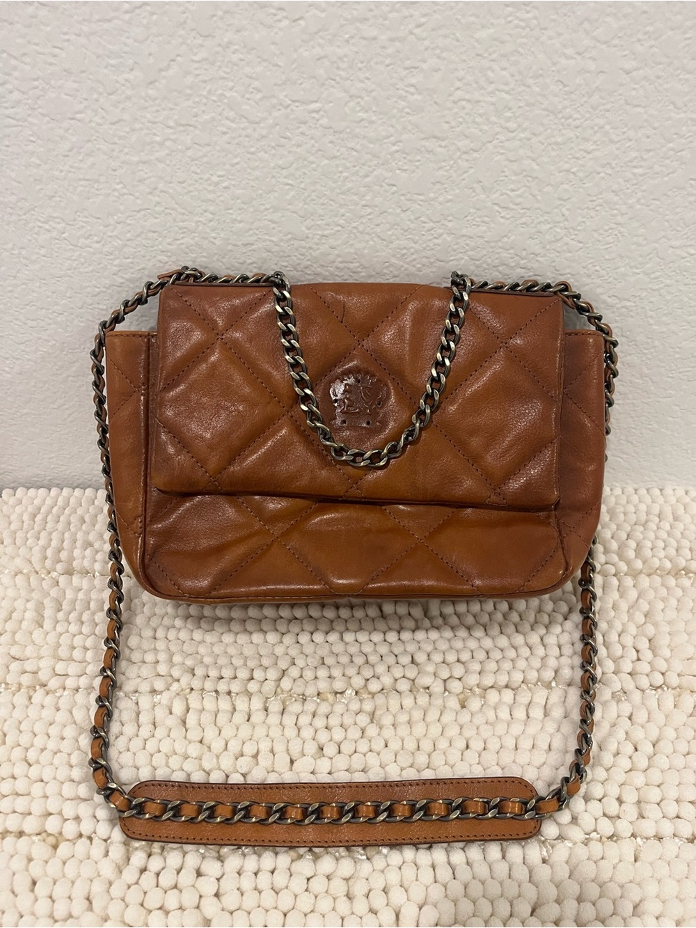 Pratesi Firenze Italian Leather Shoulder Bag